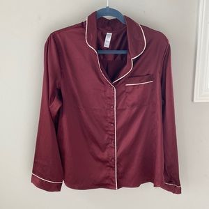 Stars Above maroon Long sleeve sleep shirt